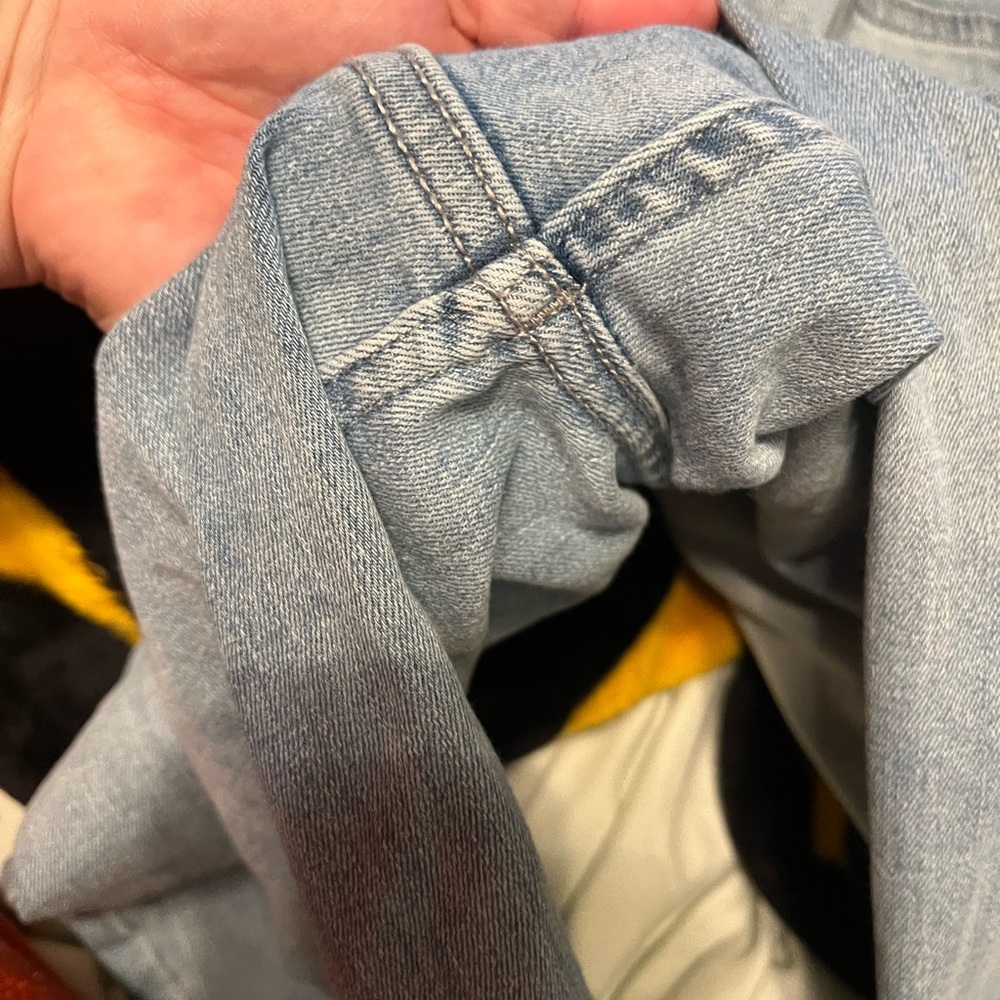 Calvin Klein Jeans Light Blue Ripped Skinny Jeans - Picture 6 of 7